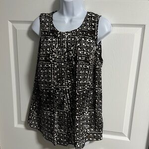 MICHAEL Michael Kors Black and White Patterned Blouse